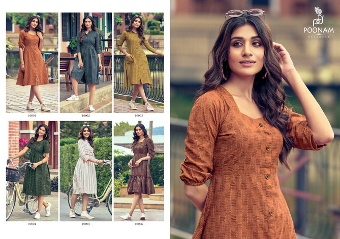 Poonam Stella Short Party Wear Kurtis Catalog
